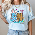 Easter RN Shirt - Cute Nurse T-Shirt with Bunny & Leopard Print