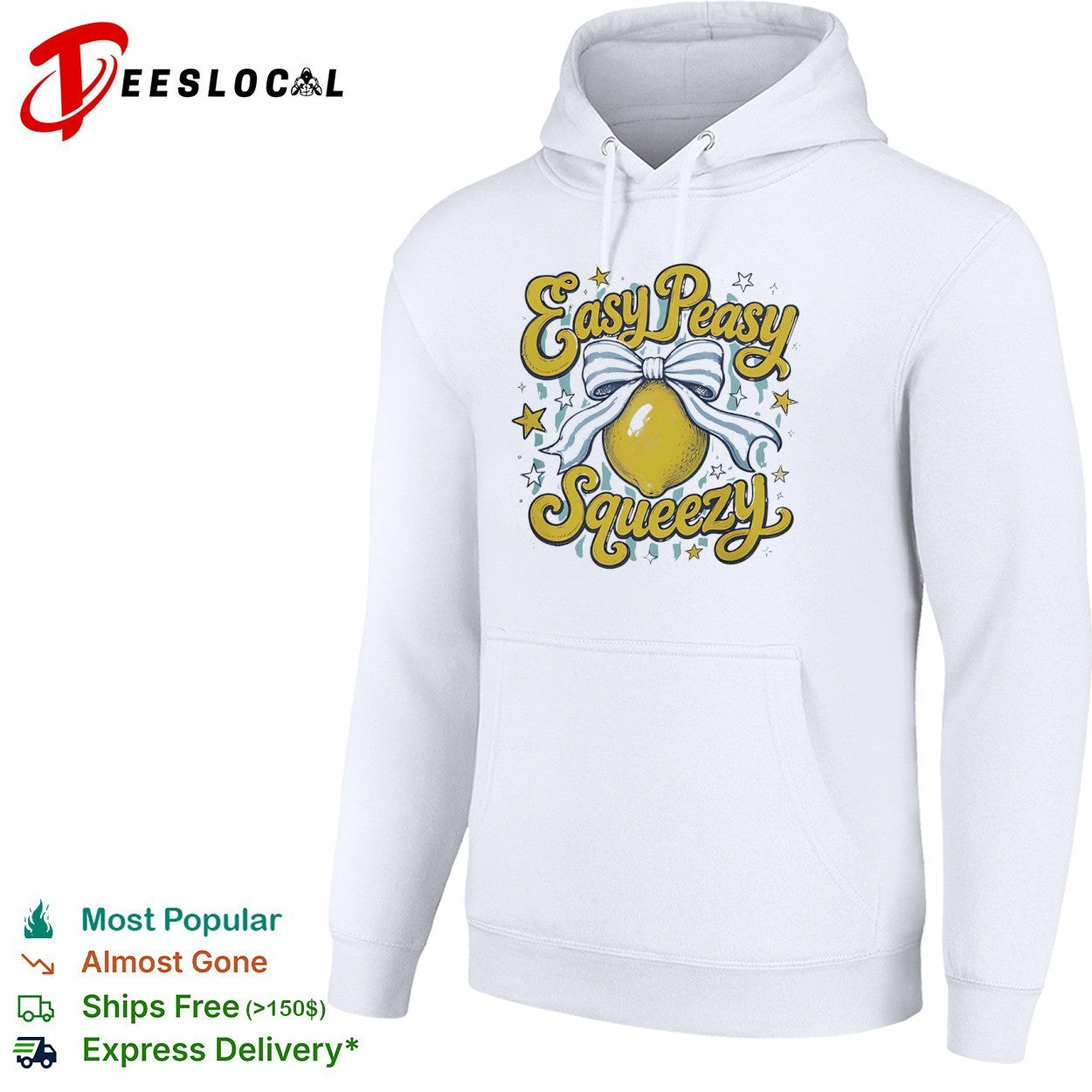 Easy Peasy Squeezy Lemon cute fruit positive shirt