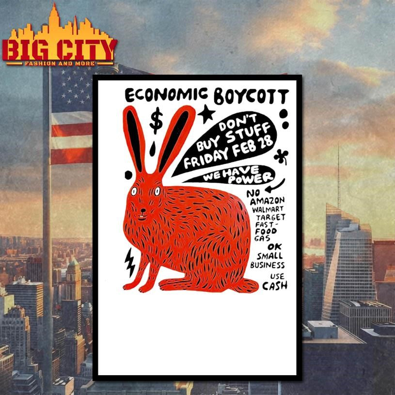 Economic boycott on Friday February 28th We have power shirt