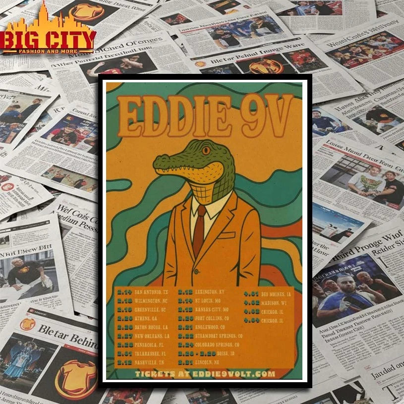 Eddie 9V Live Show 2026 Poster shirt