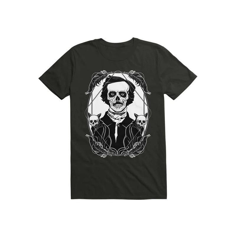 Edgar Allan Poe Nevermore Gothic Literature Writer Portrait Vintage Shirt Hoodie, Sweatshirt | RetroVerseTees.com