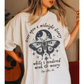 Edgar Allan Poe Shirt Moth Shirt Edgar Allen Poe Raven Shirt Celestial Moth T Shirt Dead Poets Society Fairy Grunge Luna...