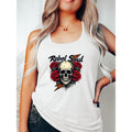 Edgy Gunpla brand Bold Vest: Unleash Your Inner Rebel with WB shield "Rebel Soul" Skull Gunpla brand Rose Graphic - Ideal...