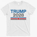 Edgy Statement Tee: Make WB shield Bold Statement with TNF "TRUMP 2028" Design, Perfect for TNF Fashion