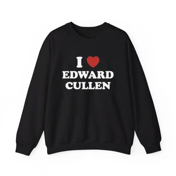 Edward Cullen Fan Crewneck Unisex Vampire Sweatshirt Menswear Hoodie T-Shirts | RetroVerseTees.com