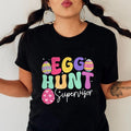 Egg Hunt Supervisor Cute Easter Tee Pure Cotton Casual Style Crew Neck Short Sleeve T-Shirt Tops Trendy for Unisex...