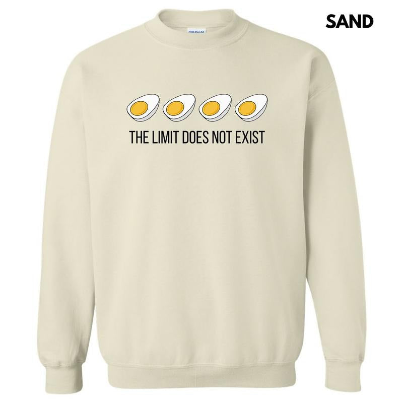 Eggs Limit Does Not Exist Sweatshirt 'NLB' T-Shirts, Hoodie | RetroVerseTees.com