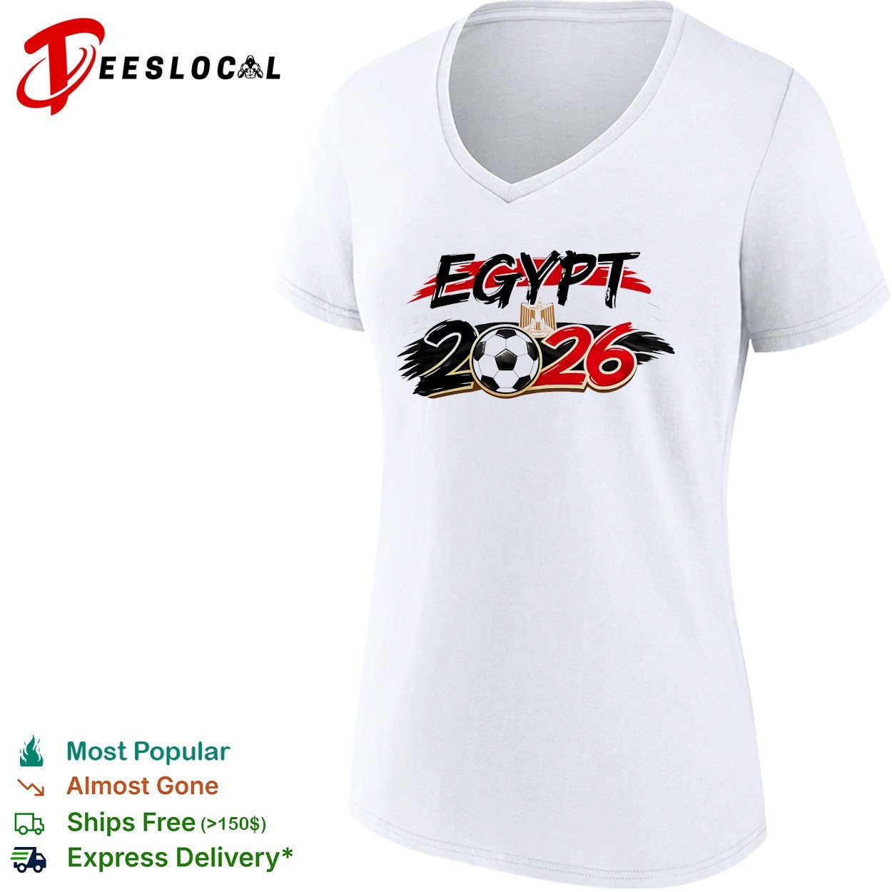 Egypt 2026 soccer ball flag shirt