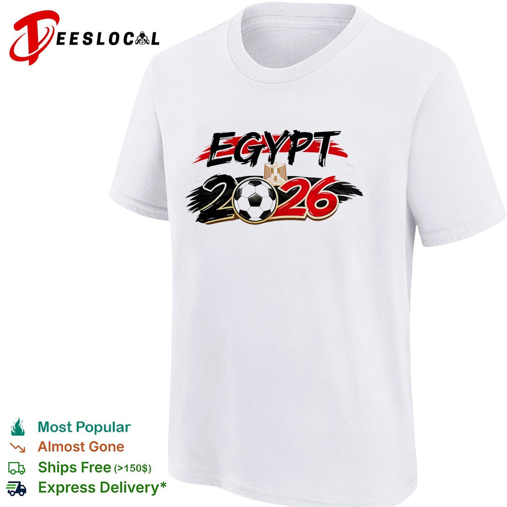 Egypt 2026 soccer ball flag shirt