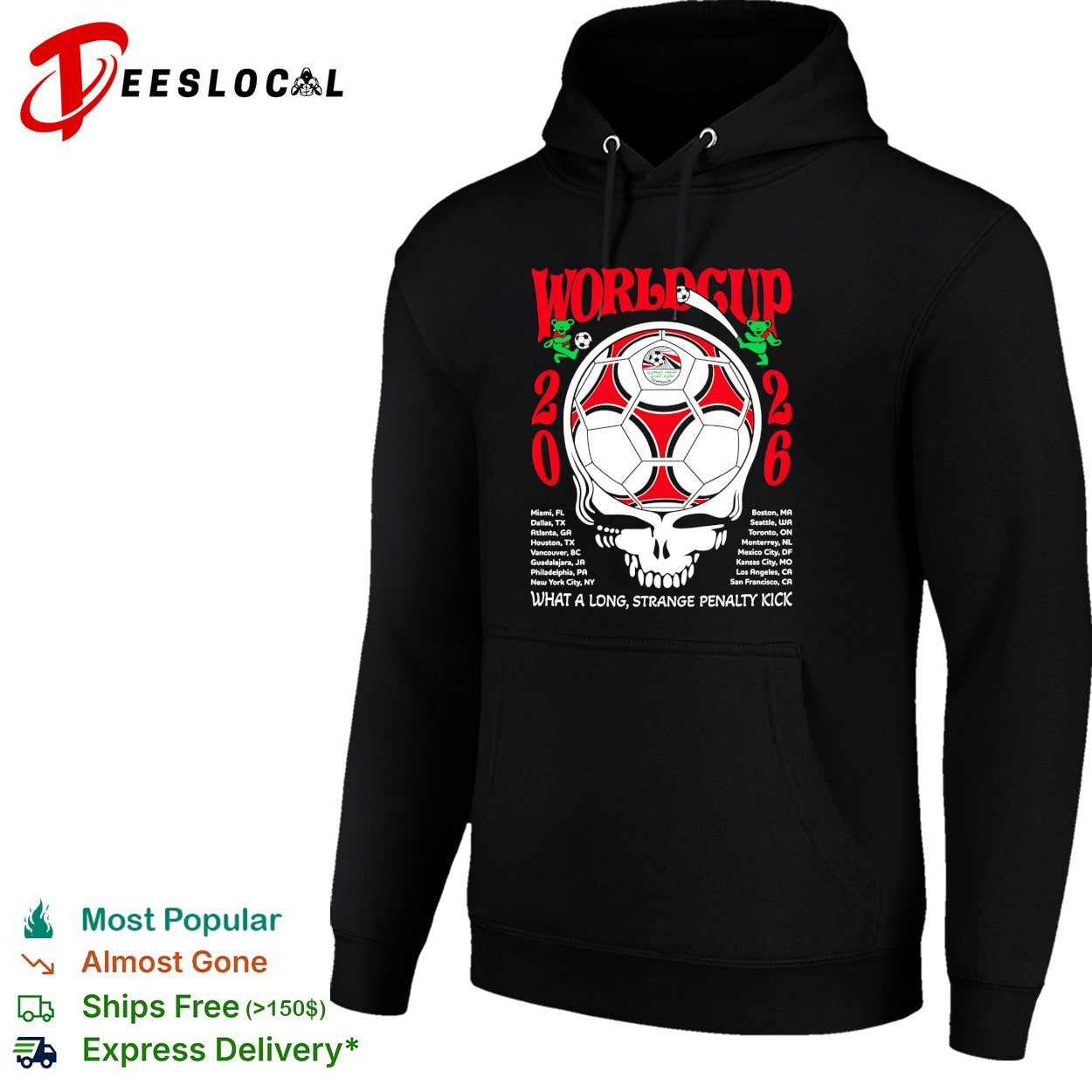Egypt World Cup 2026 Grateful Dead steal your face what a long strange penalty kick shirt