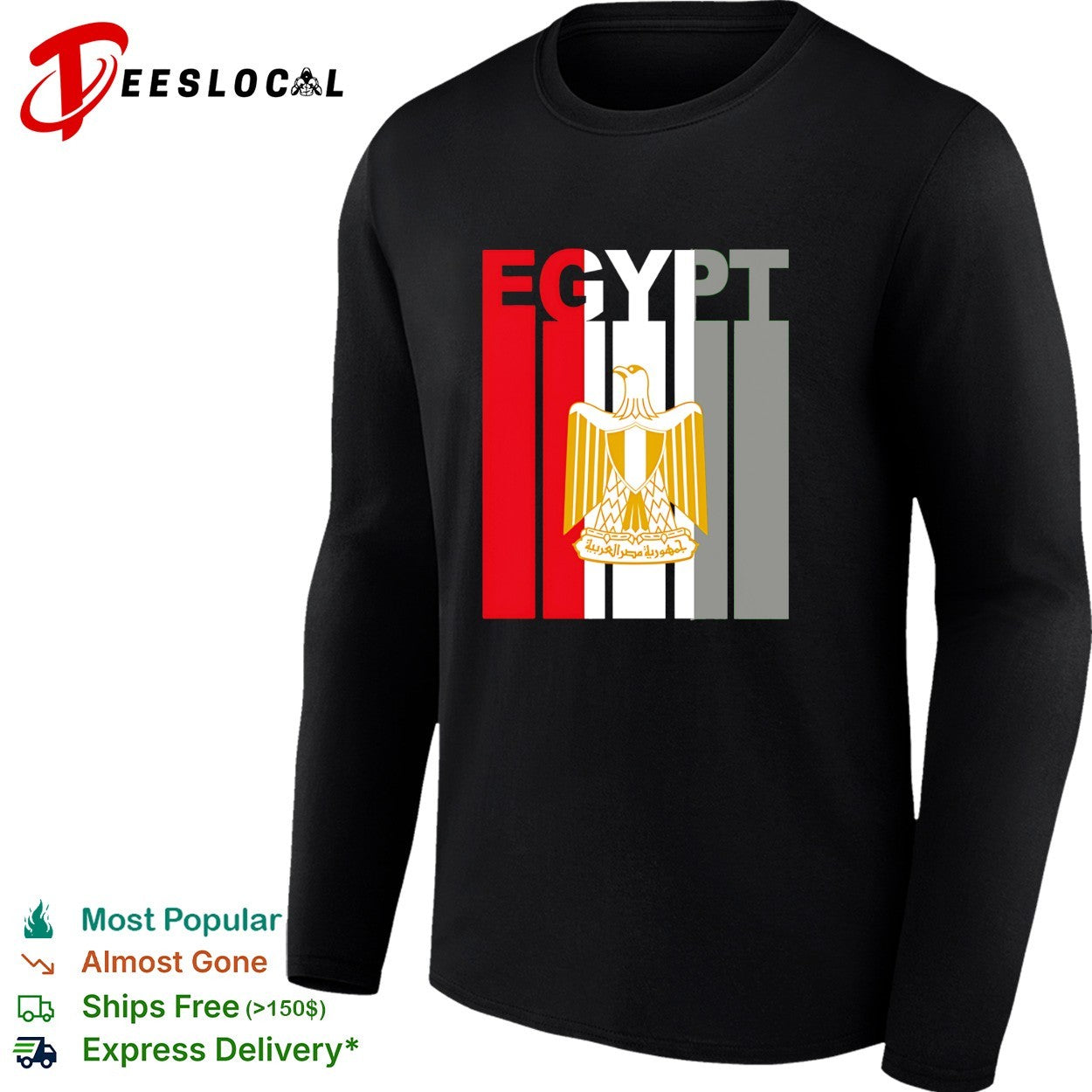 Egypt flag eagle coat of arms shirt