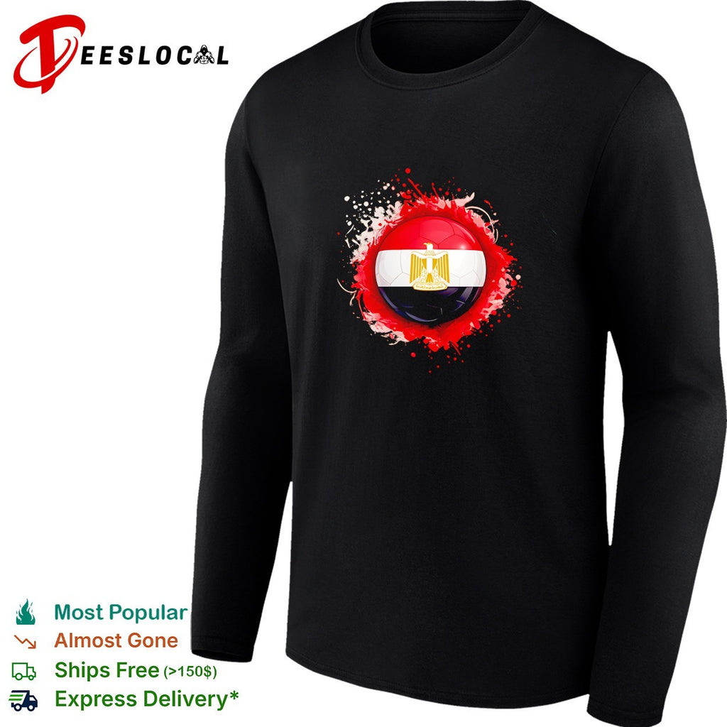 Egypt soccer ball flag splash shirt
