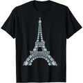 Eiffel Tower with Diamonds Paris French Love Sign T-Shirt Made in USA Hoodie, Sweatshirt | RetroVerseTees.com