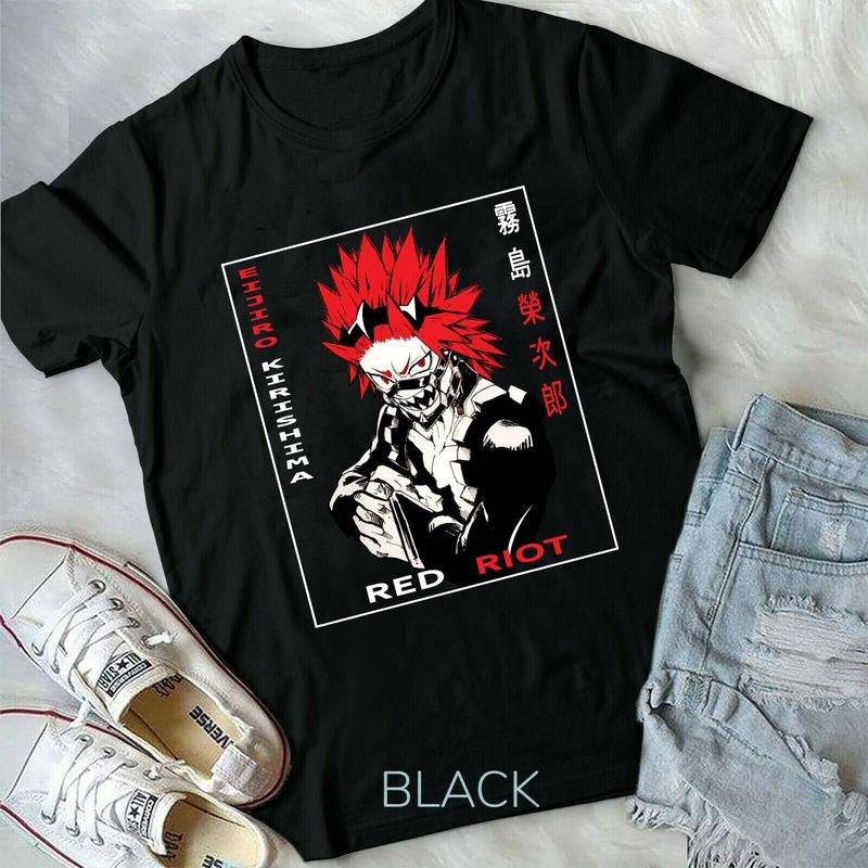 Eijiro Kirishima Eijiro My Hero Academia T-Shirt S-4XL,Red Riot new shirt Hoodie, Sweatshirt | RetroVerseTees.com