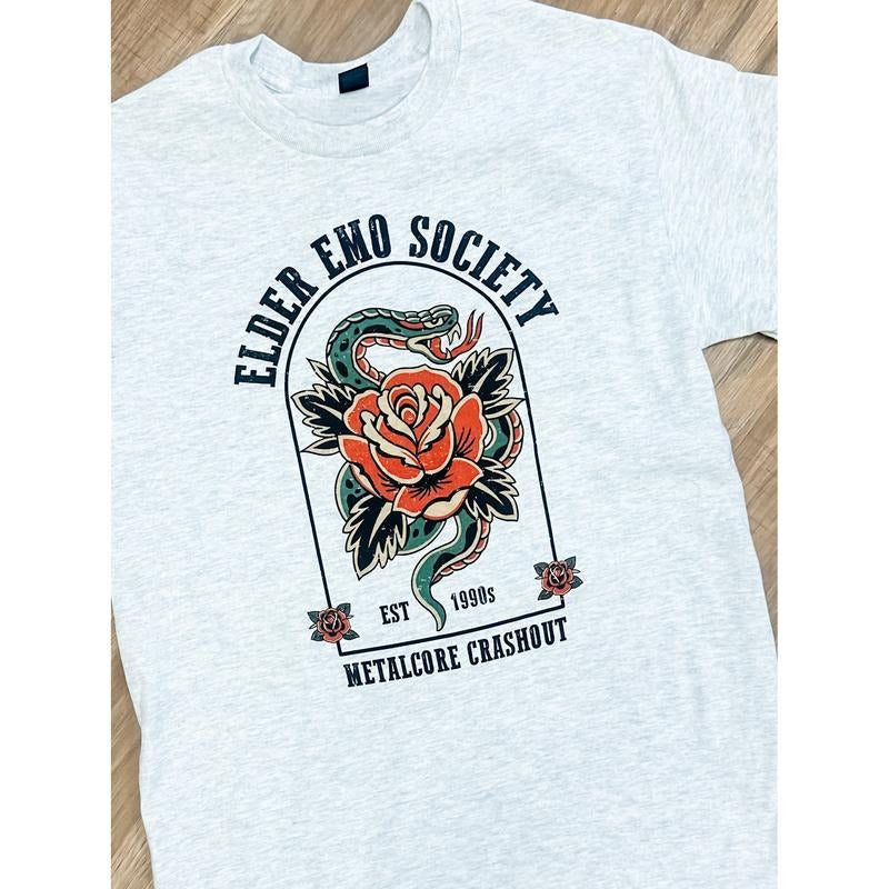 Elder Emo Graphic Top T-Shirts, Hoodie, Sweatshirt | RetroVerseTees.com