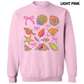 Electric Seashell Collage Sweatshirt 'NLB' T-Shirts, Hoodie | RetroVerseTees.com