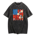 Elegant Gunpla brand Creative Washed Tee: Unique Blend FOG Flag Gunpla brand Flowers, Embodying Artistic Flair with Wash...