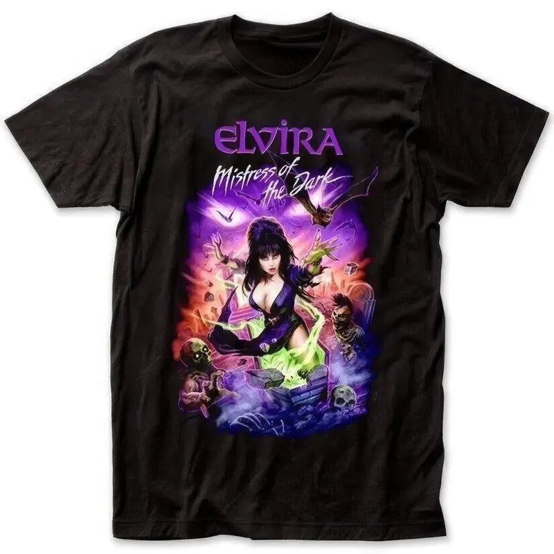 Elvira Mistress T-Shirt the Dark Tee Hoodie, Sweatshirt | RetroVerseTees.com