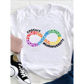 Embrace Nerve Diversity Teacher T-shirt, Loose Women'WB shield Casual round Neck T-shirt 180g style 02 Hoodie, Sweatshirt
