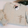 Embroidered Floral Cross Sweatshirt Christian Crewneck Faith Sweatshirt Christian Apparel Floral Cross Floral...