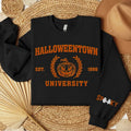 Embroidered Halloween Shirt, Halloweentown Sweatshirt, Embroidered Crewneck Pumpkin Shirt Hoodie | RetroVerseTees.com