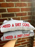Embroidered I Diet Coke Sweatshirt T Shirt,   Retro Coke Sweatshirt, Soda Lover Shirt, Soft Drink Hoodie | RetroVerseTees.com