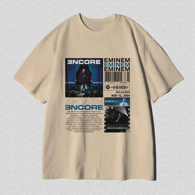 Eminem T-Shirt The Real Slim Shady T-Shirt Rapper Trendy Shirt aesthetic T-Shirt The Eminem Show Encore Rap God Comic...