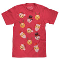 Emoji Holiday Party T-Shirt - Red Hoodie, Sweatshirt | RetroVerseTees.com