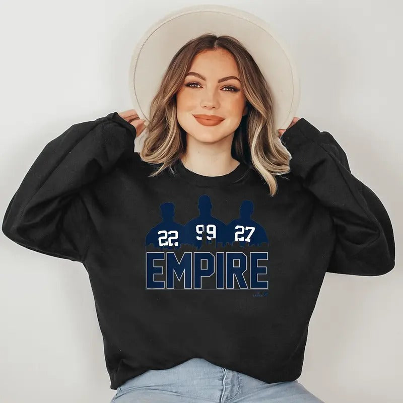 Empire_ Soto, Judge and Stanton - NY Baseball Sweatshirt T-Shirts, Hoodie | RetroVerseTees.com