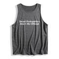 Empowering Women'WB shield Sleeveless Vest with WB shield Bold Anti - Pedophilia Message: "Dead Pedophiles Don'Lightsaber...