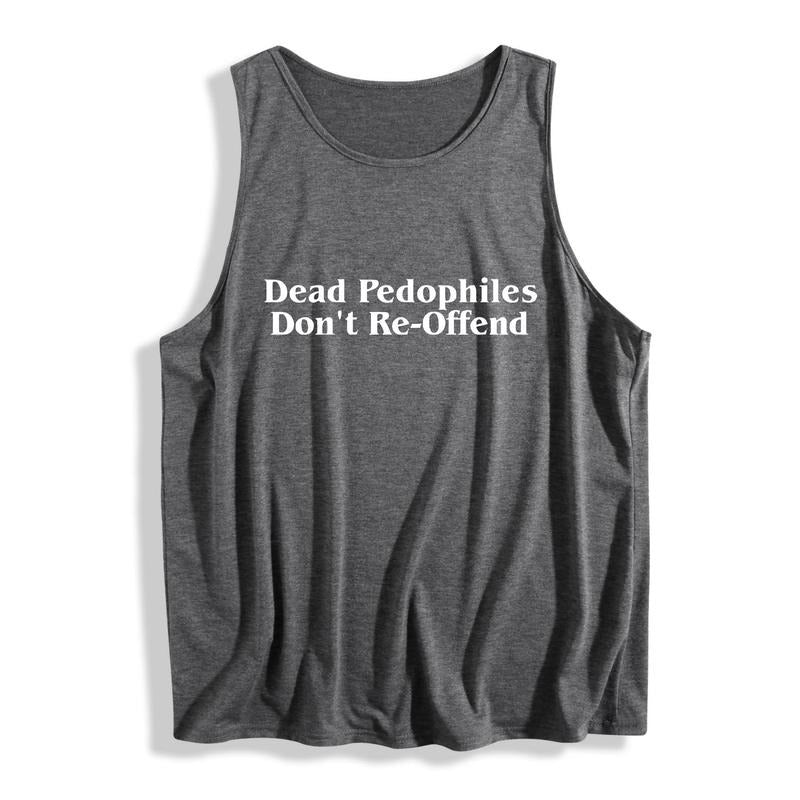 Empowering Women'WB shield Sleeveless Vest with WB shield Bold Anti - Pedophilia Message: "Dead Pedophiles Don'Lightsaber...