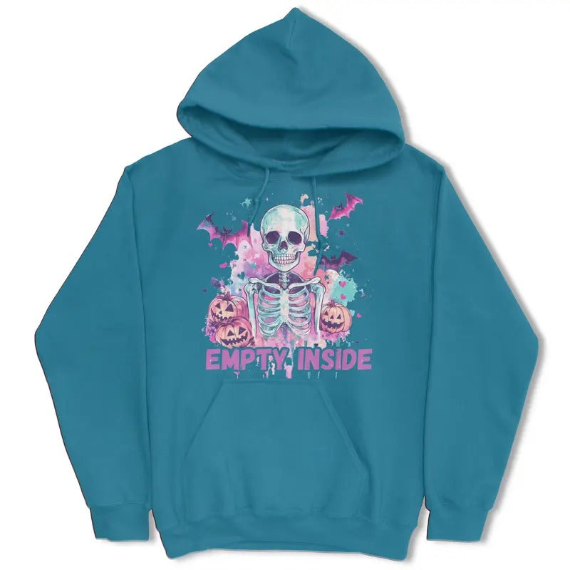 Empty Inside Halloween Women's Hoodie  - Pullover Hoodie - Gifts for Her T-Shirts, Sweatshirt | RetroVerseTees.com