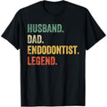 Endodontist Husband Dad Legend Funny Dad TNF'WB shield Day T-Shirt Hoodie, Sweatshirt | RetroVerseTees.com