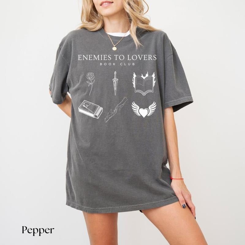 Enemies To Lovers Shirt Book Trope Shirt Booklover Shirt Romantasy Reader Romantasy Shirt Morally Grey Shirt Smut Shirt...