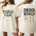 Epcot World Tour Shirt, Drink Around The World Shirt Hoodie, Sweatshirt | RetroVerseTees.com
