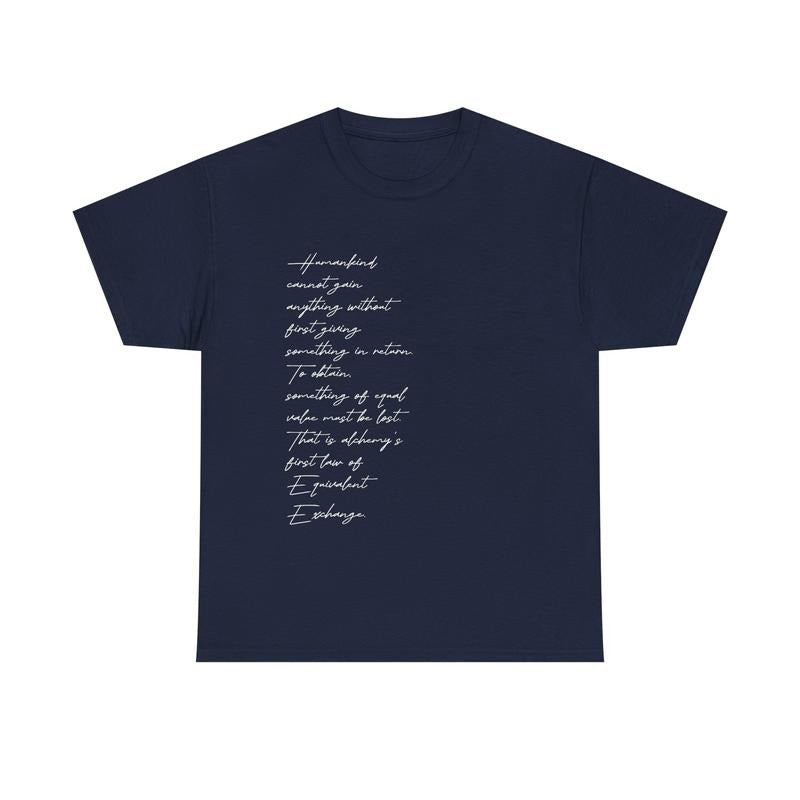 Equivalent Exchange Shirt Hoodie, Sweatshirt | RetroVerseTees.com