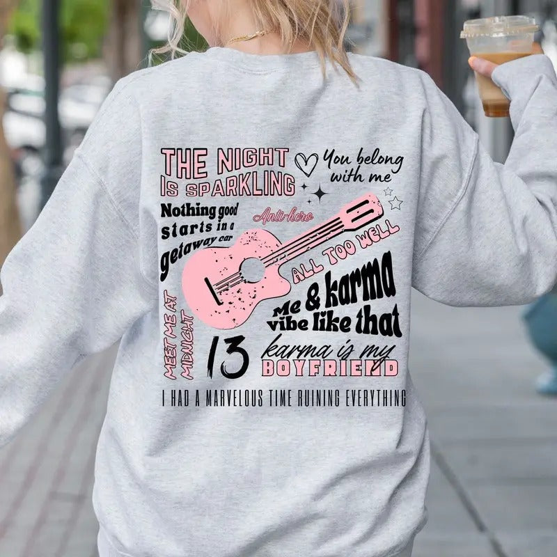 Era Inspired Shirt | Cozy Sweatshirt | Midnight Album Merch | Song Lyrics Tee Hoodie | RetroVerseTees.com