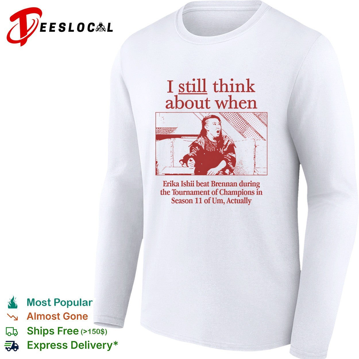 Erika Ishii Beats Brennan in Um Actually Tournament of Champions shirt