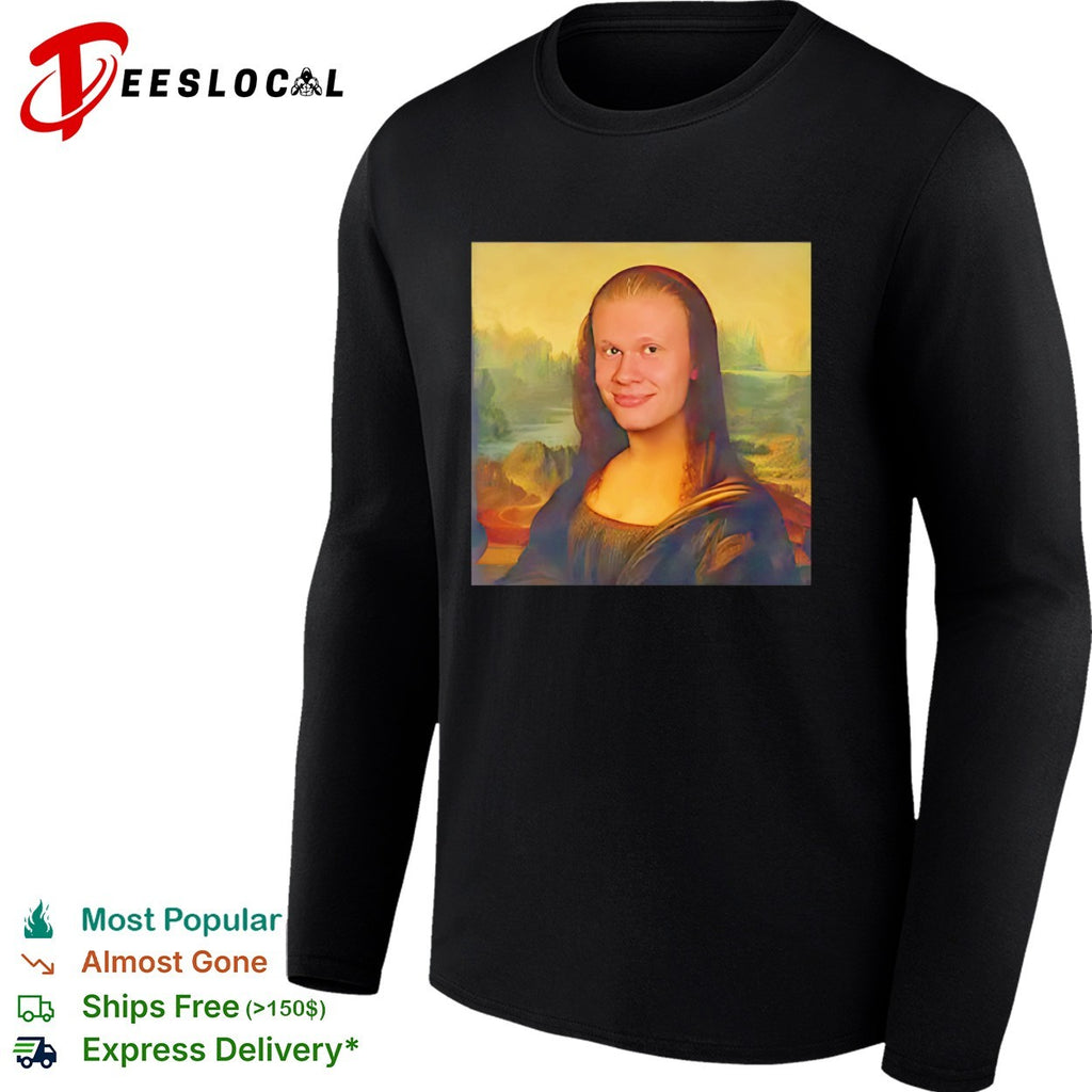 Erling Haaland x Mona Lisa meme shirt