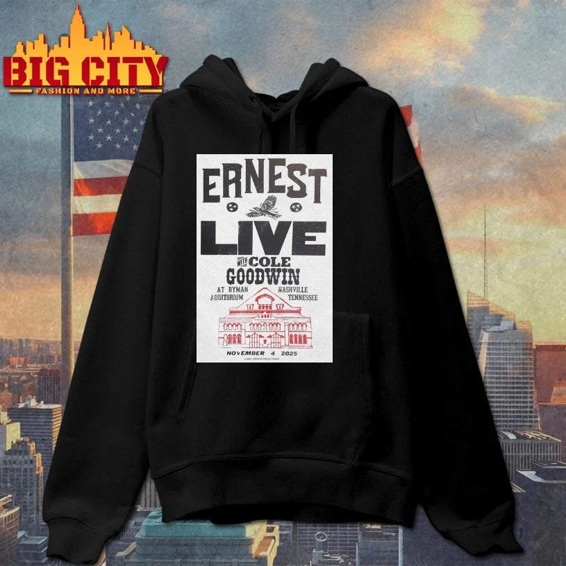 Ernest Ryman Auditorium, Nashville, TN November 4, 2025 Poster Shirt