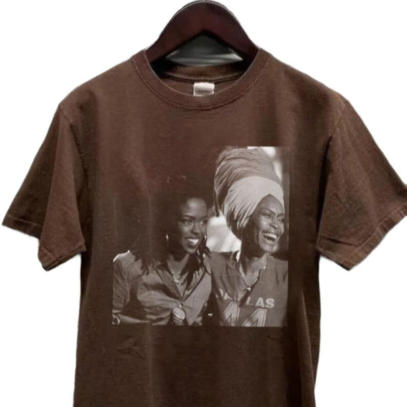 Erykah Badu & Ms. Lauryn Hill Shirt, 90s Erykah Badu Shirt, Music Graphic Tee, Gift for Fans, Music Rock Unisex Shirt...