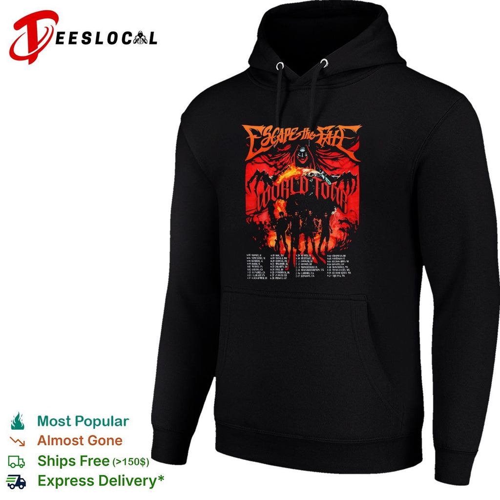 Escape the Fate World Tour Dates Concert shirt