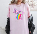 Espeon Pride Tee, Pansexual Flag Edition, Espeon Pansexual Flag T-Shirt, LGBTQ+, LGBT Hoodie, Sweatshirt | RetroVerseTees.com