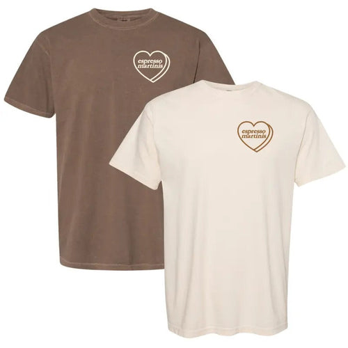 'Espresso Martini Candy Heart' Comfort Colors T-Shirtstyle{n002}2 T-Shirts, Hoodie, Sweatshirt | RetroVerseTees.com