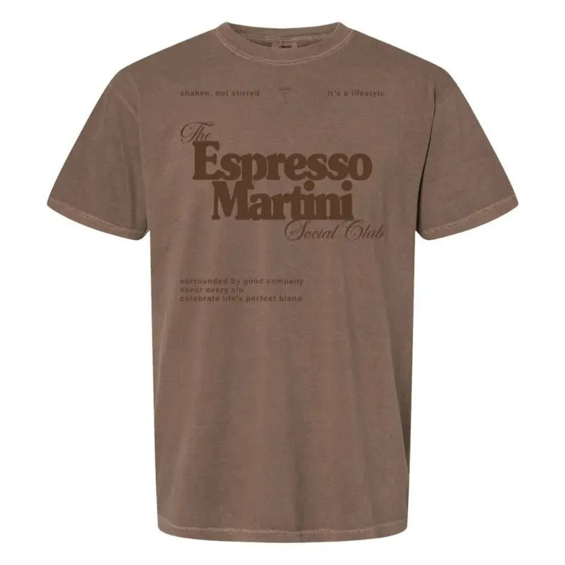 'Espresso Martini Social Club' T-Shirt Hoodie, Sweatshirt | RetroVerseTees.com