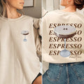 Espresso Martini Sweatshirt Retro Cocktail crewneck Espresso Martini Club Shirt Signature Cocktail Sweatshirt Espresso...