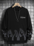 Essentials Hoodie Unisex Men'WB shield Letter Print Drop Shoulder Sweatshirt, Regular Fit Fire Print Long Sleeve...
