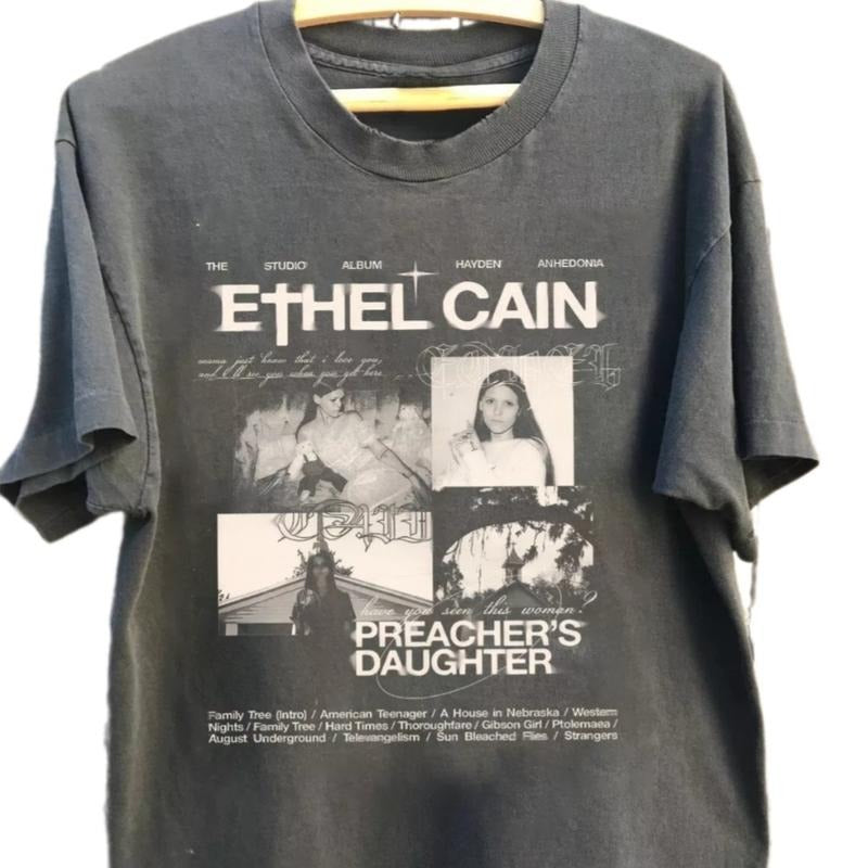Ethel Cain T-shirt, Ethel Preacher's Daughter Graphic Tee, Retro 90s Music Tee Top, Gift for Fans Hoodie, Sweatshirt