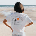 Ethically Made Oversized Surf T-Shirt: Waves for Days Screenprint Top | Eco-Friendly Screenprint, Women's Top Hoodie,...