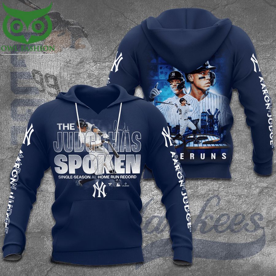 New York Yankees MLB Aaron Judge The Judge Has Spoken 3D Shirt